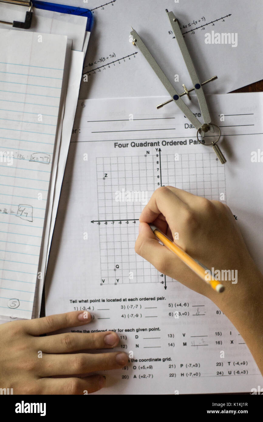 Hand writing algebra equations hi-res stock photography and images - Alamy