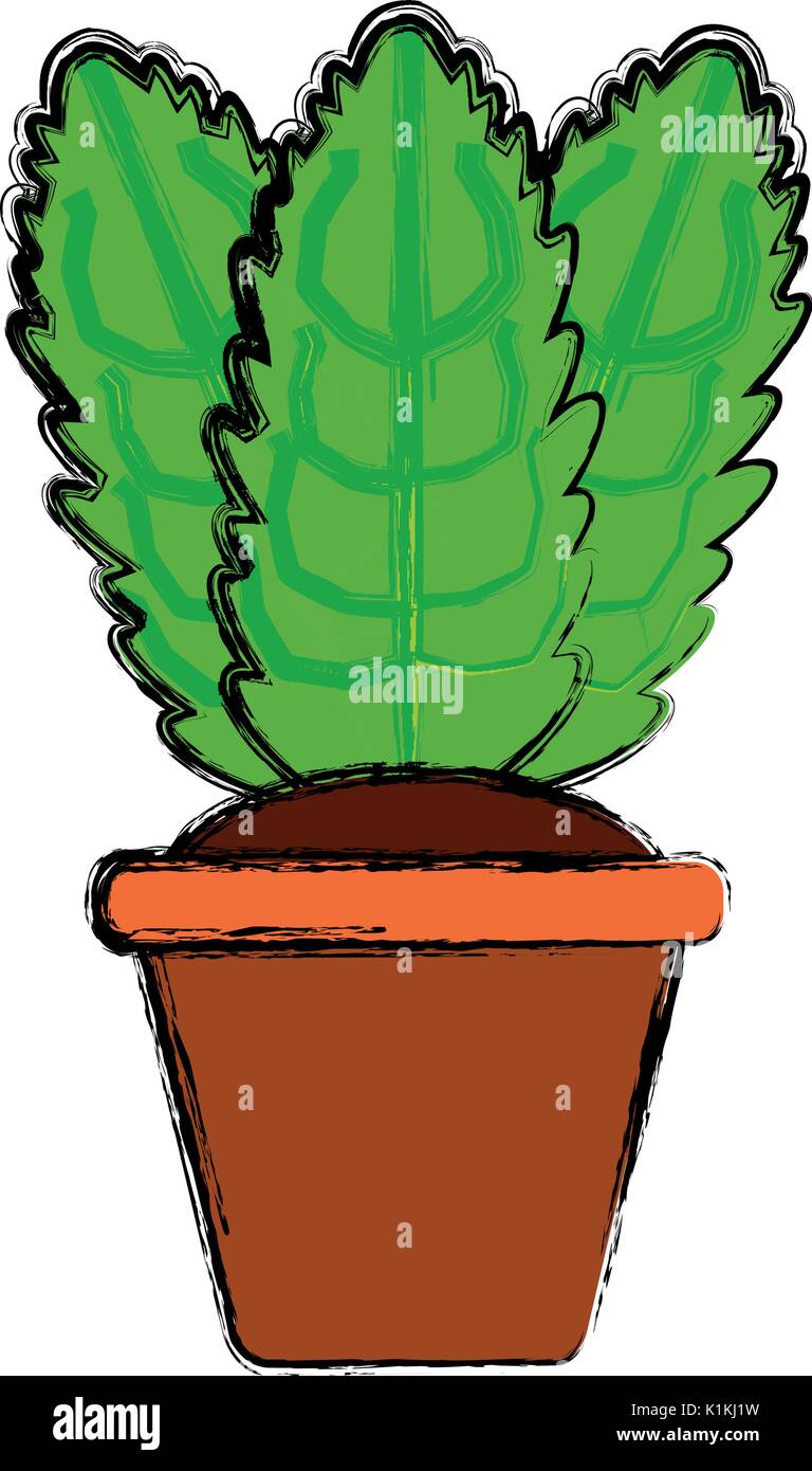 Plant in pot Stock Vector Image & Art - Alamy