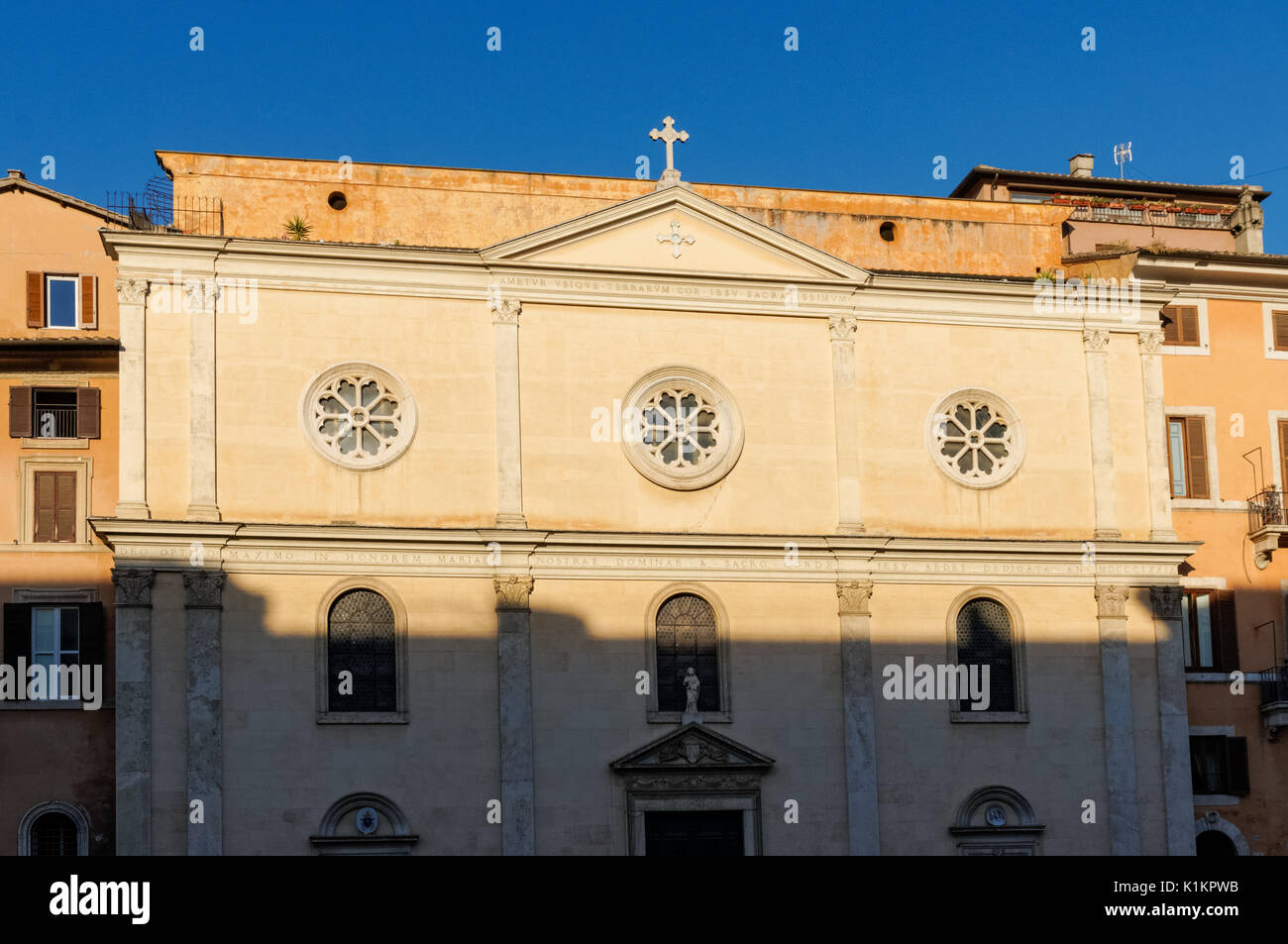 Nostra Signora del Sacro Cuore church in the Piazza Navona, Rome, Italy Stock Photo