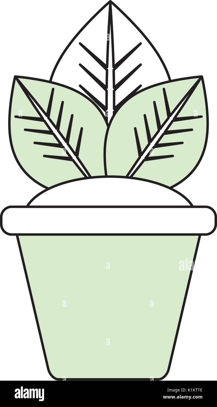 Plant in pot icon vector illustration graphic design Stock Vector Image ...