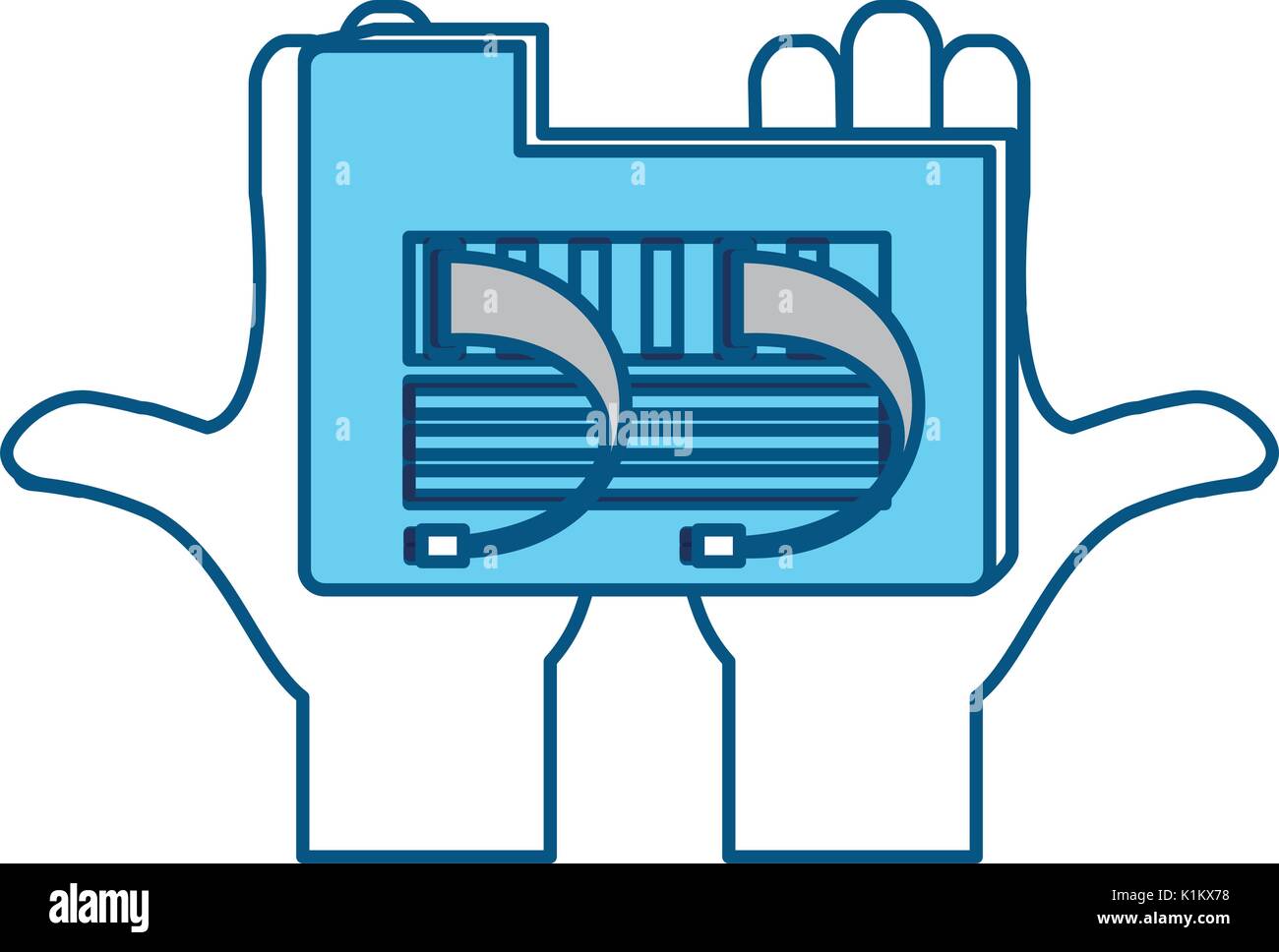 Digital folder symbol icon vector illustration graphic design Stock ...