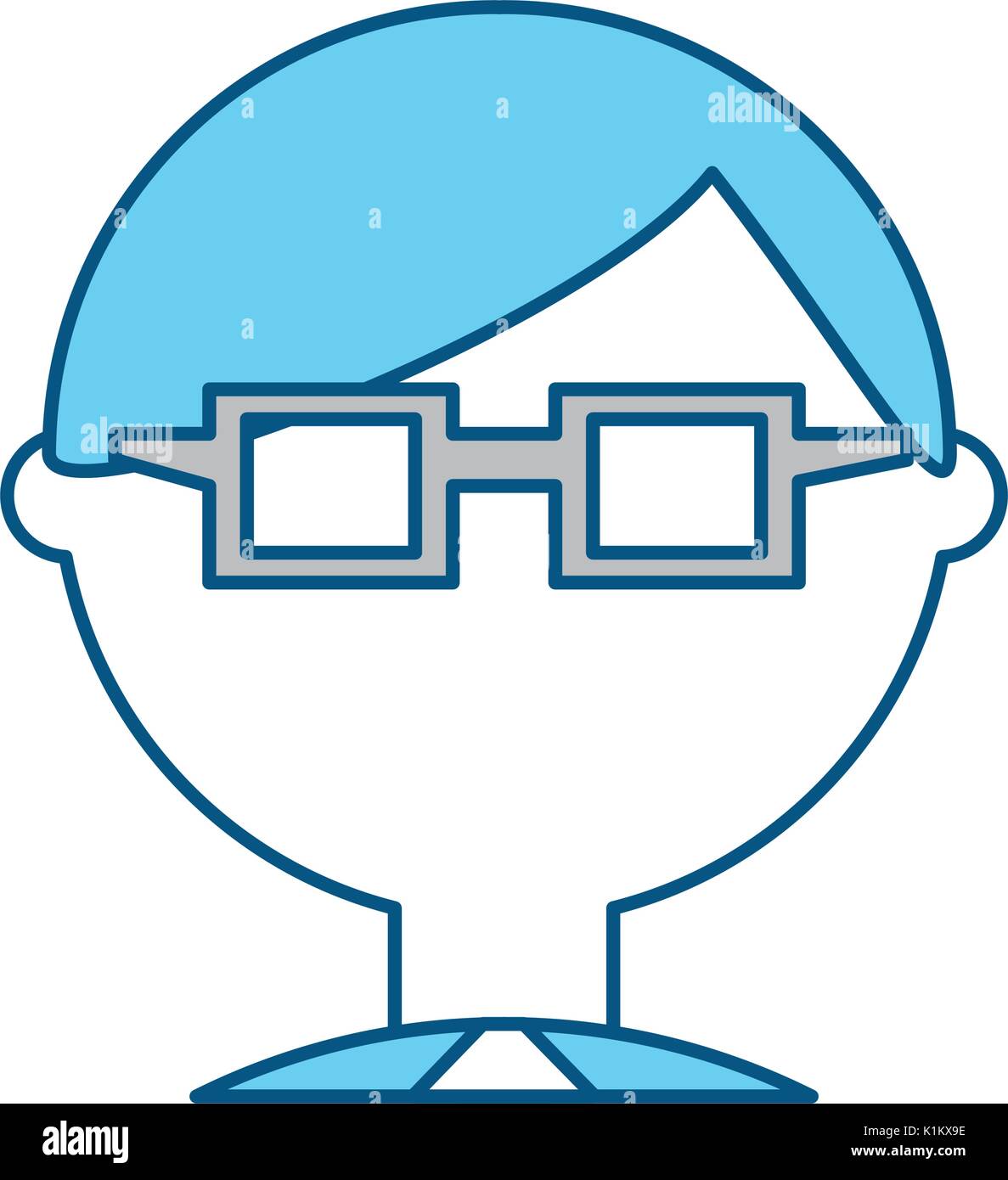 Man geek cartoon icon vector illustration graphic design Stock Vector ...