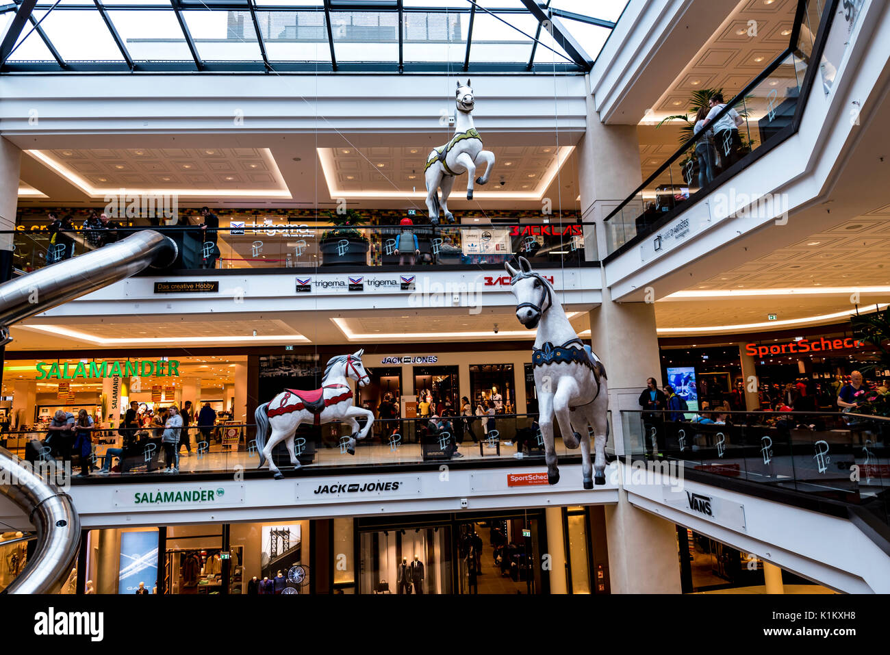 The huge complex of the Mall of Berlin is located near the Berlin Potsdamer  Platz railway station Stock Photo - Alamy