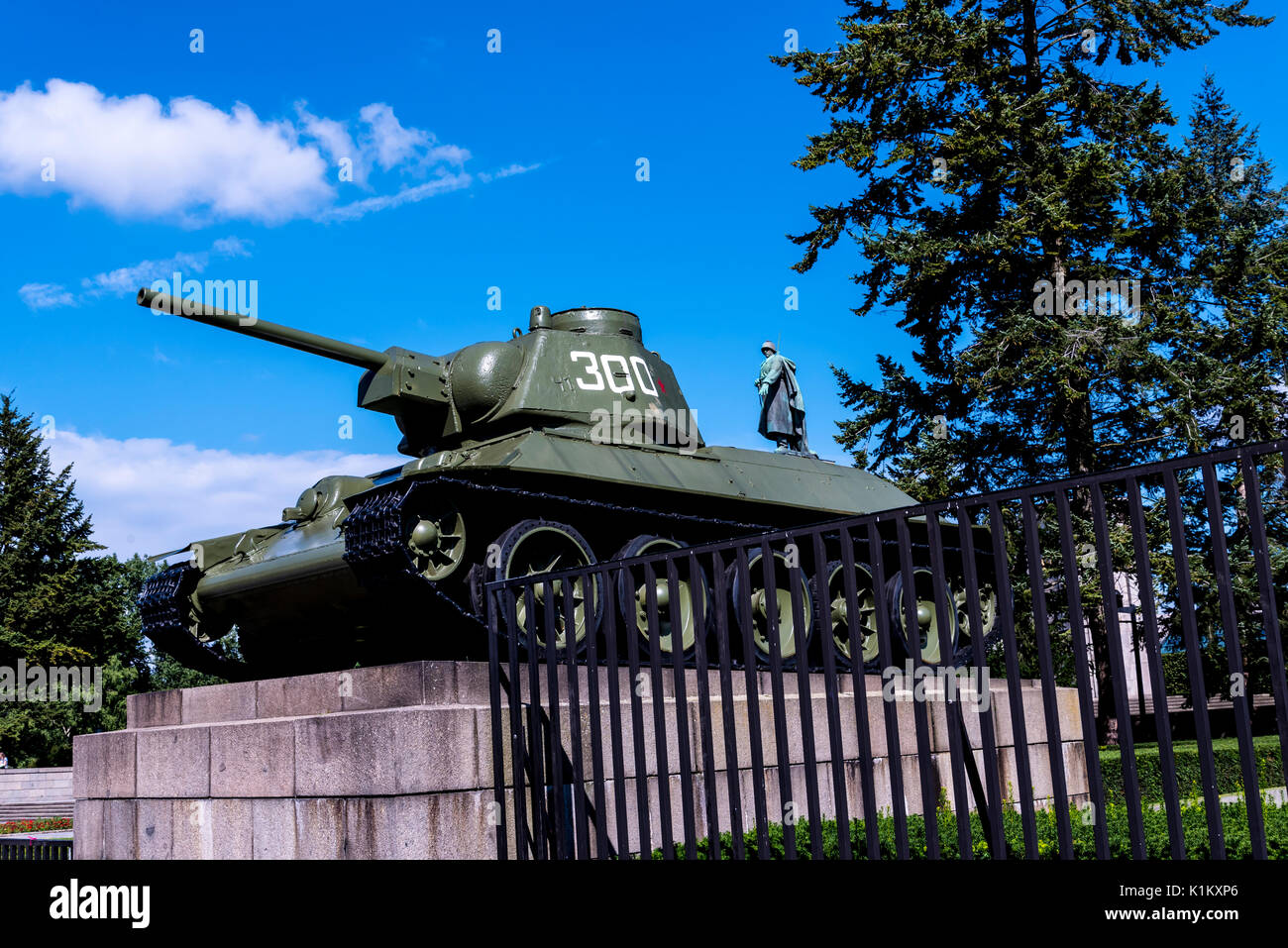 The Soviet War Memorial in the Tiergarten in Berlin Germany Stock Photo