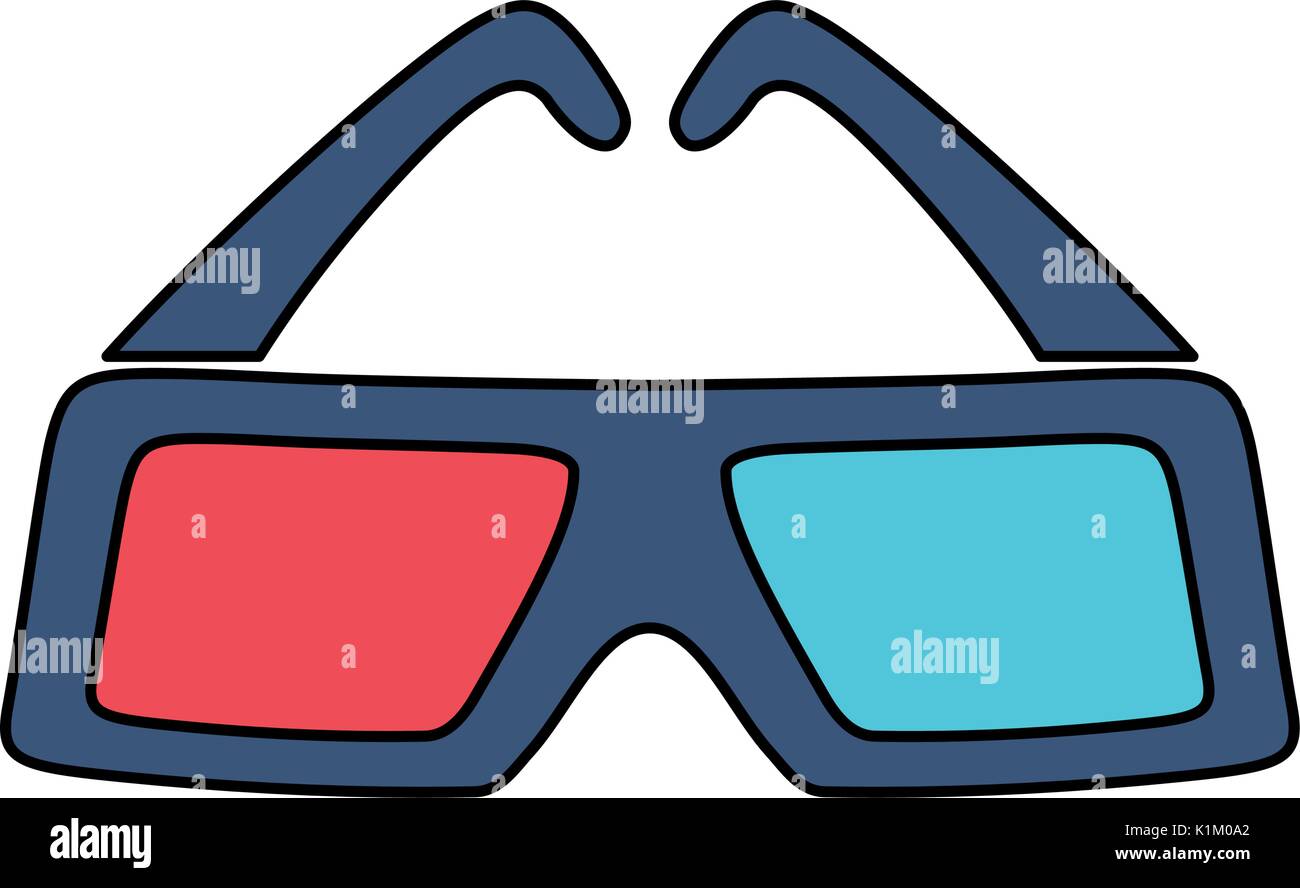 Cinema 3d glasses icon vector illustration graphic design Stock Vector  Image & Art - Alamy