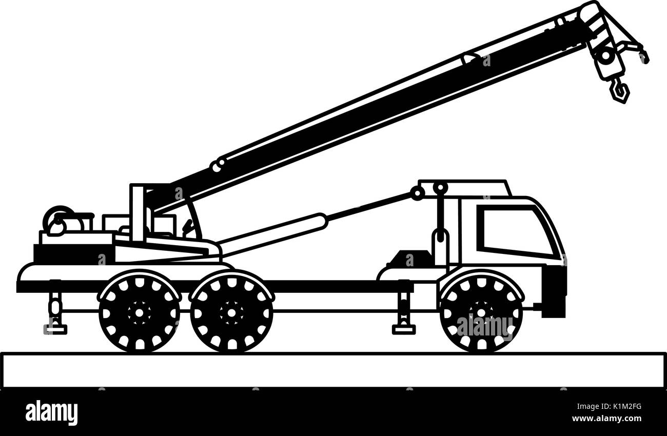 Crane truck icon image vector hi-res stock photography and images - Alamy
