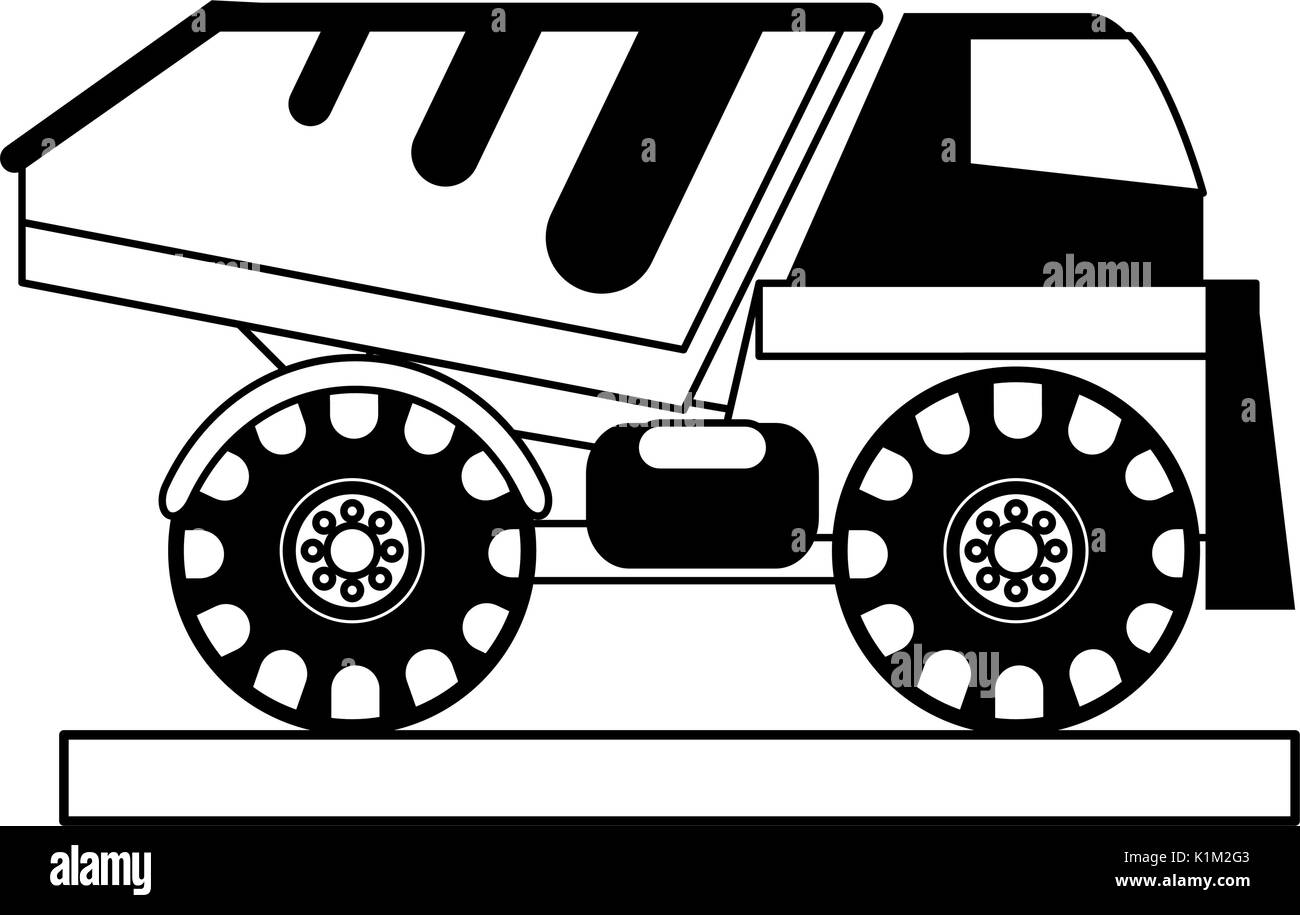 dump truck construction heavy machinery icon image Stock Vector Image ...