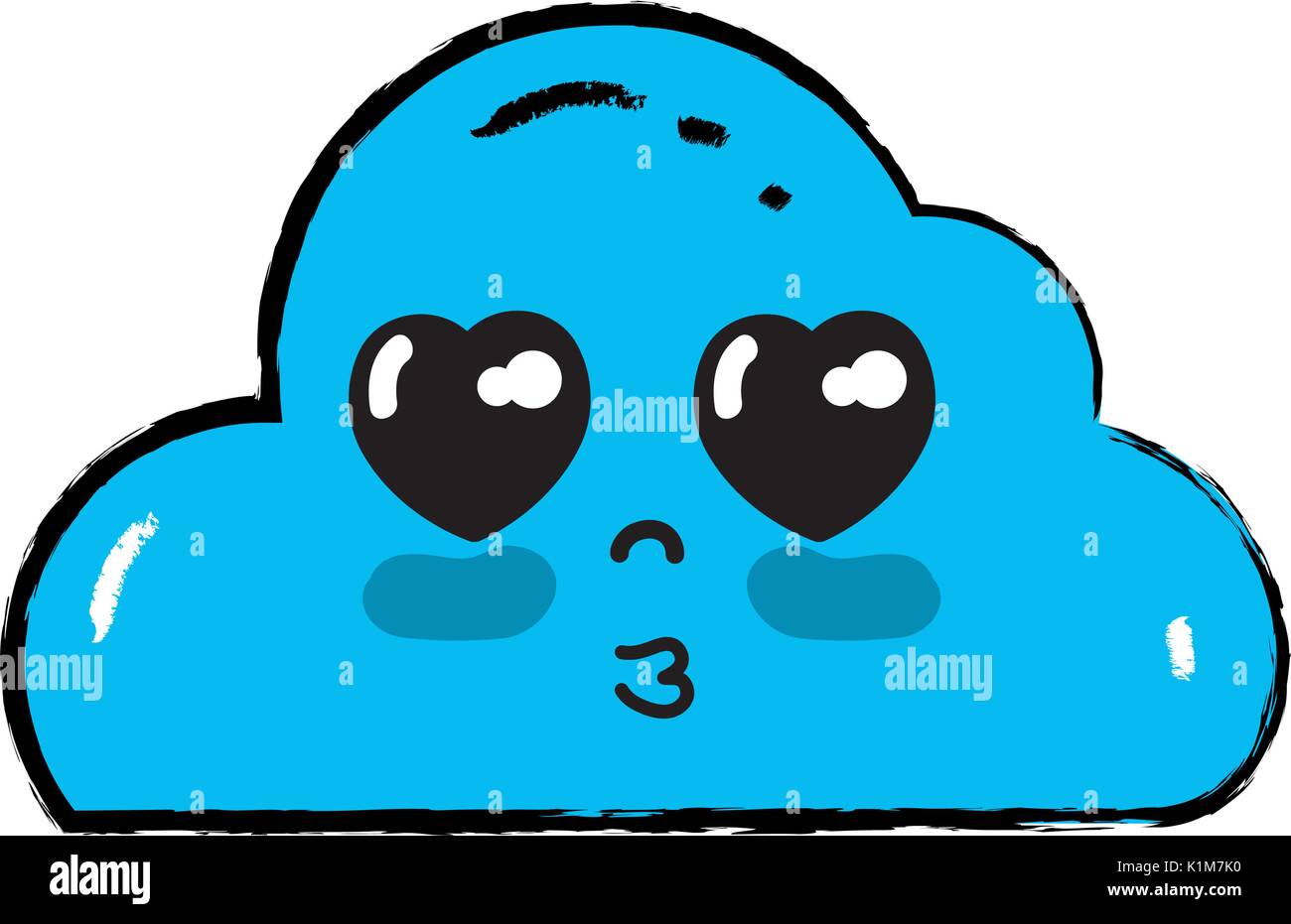 kawaii cute tender cloud weather Stock Vector Image & Art - Alamy