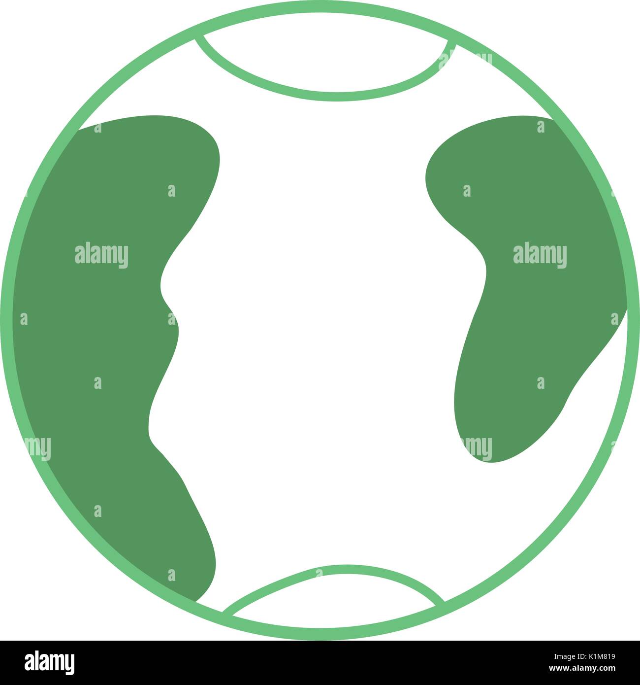 silhouette global earth planet with geography map Stock Vector Image ...