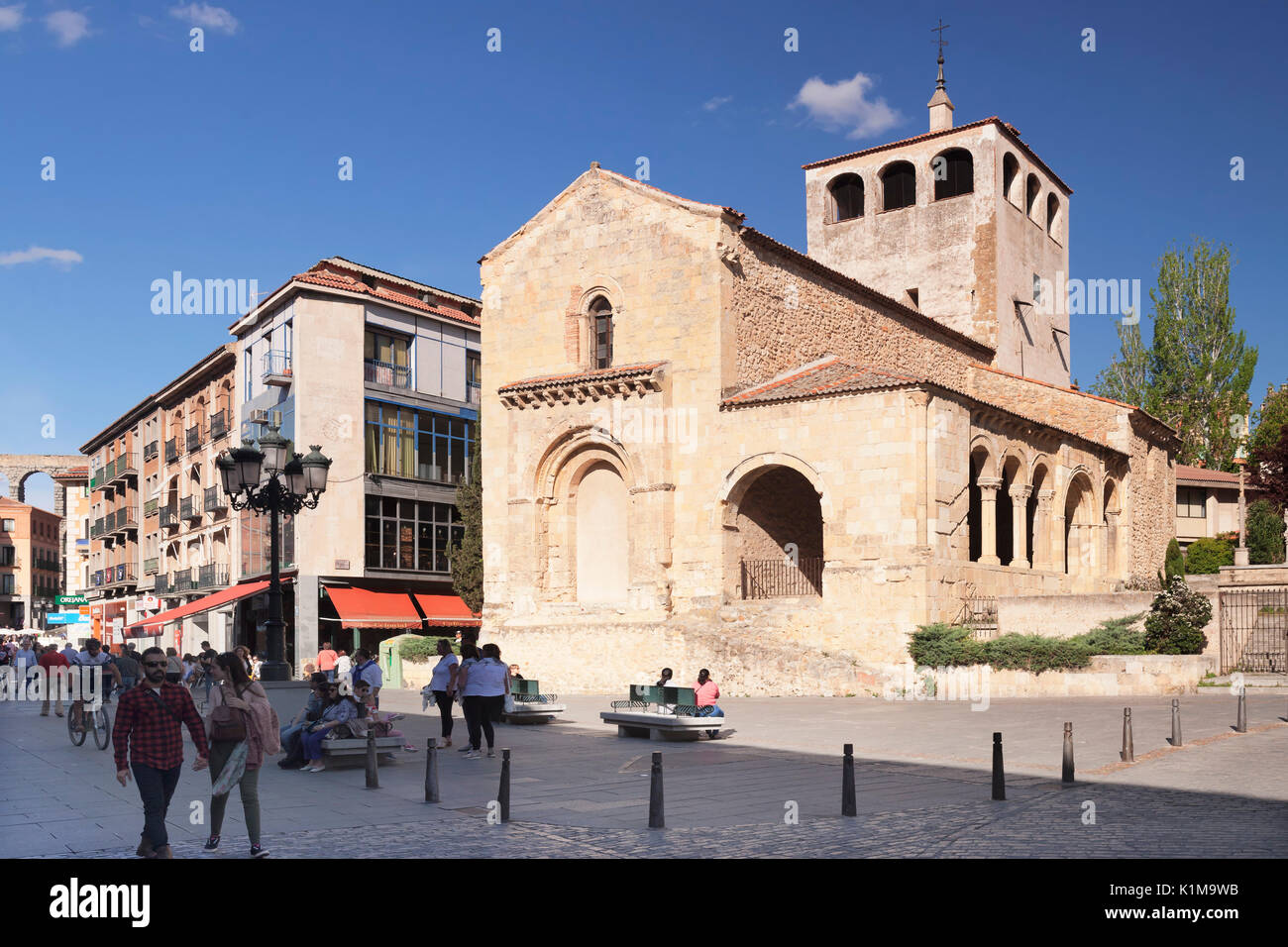 Church Igelsia de San Clemente, Segovia, Castilla y Leon, Spain Stock Photo