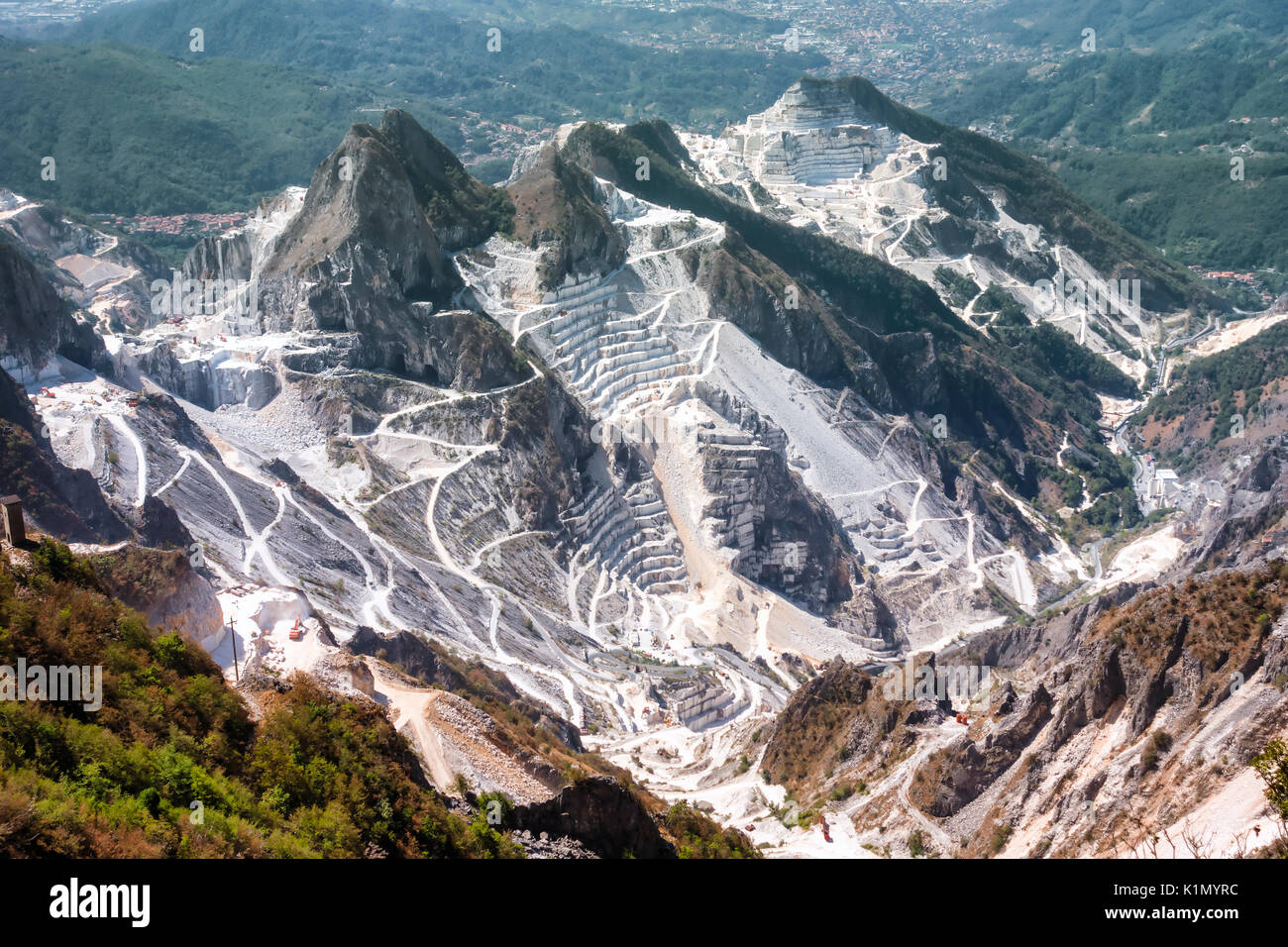 Carrara marble quarries, Tuscany, Italy Stock Photo Alamy