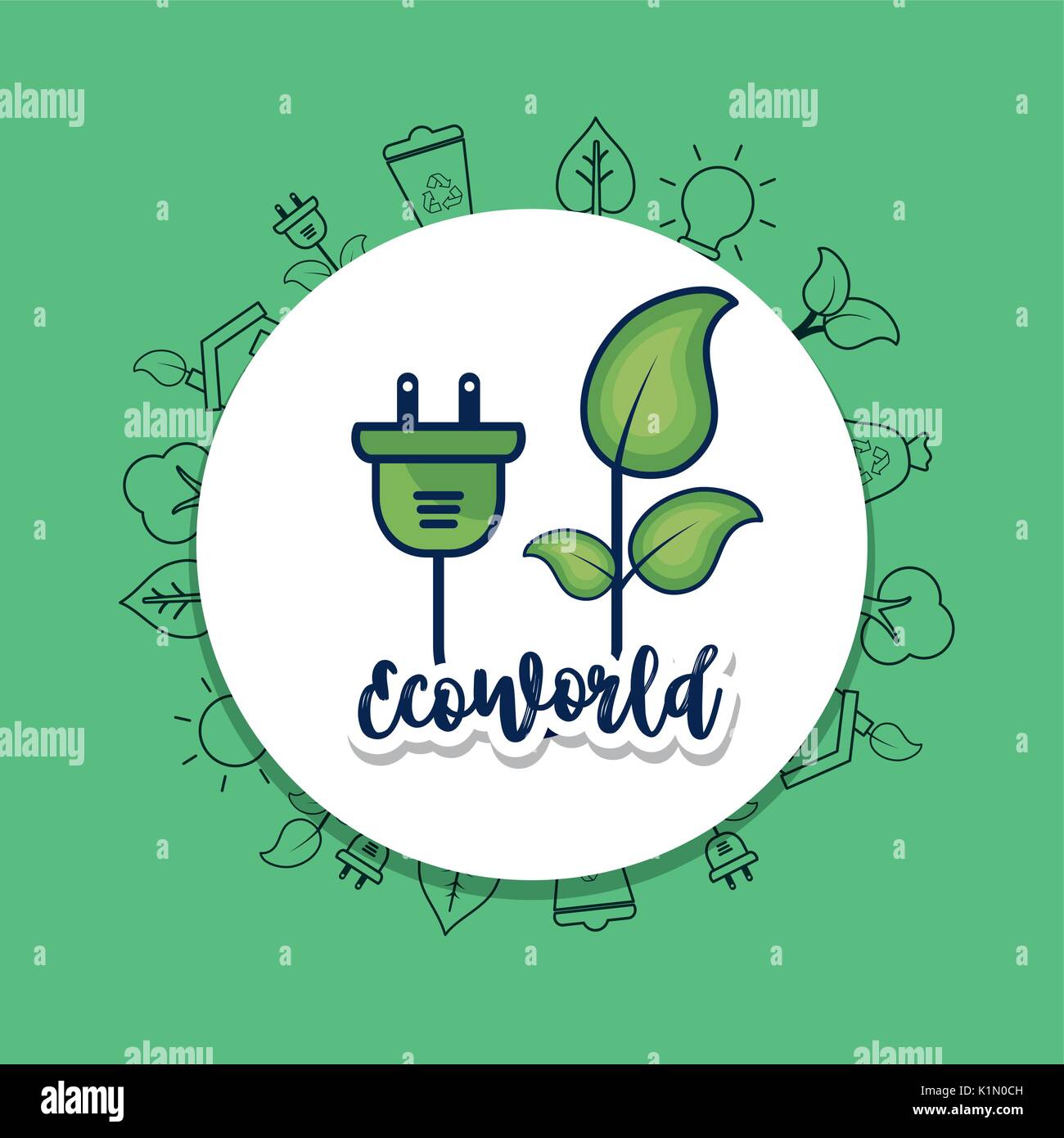 ecology protection to natural environment care Stock Vector Image & Art ...