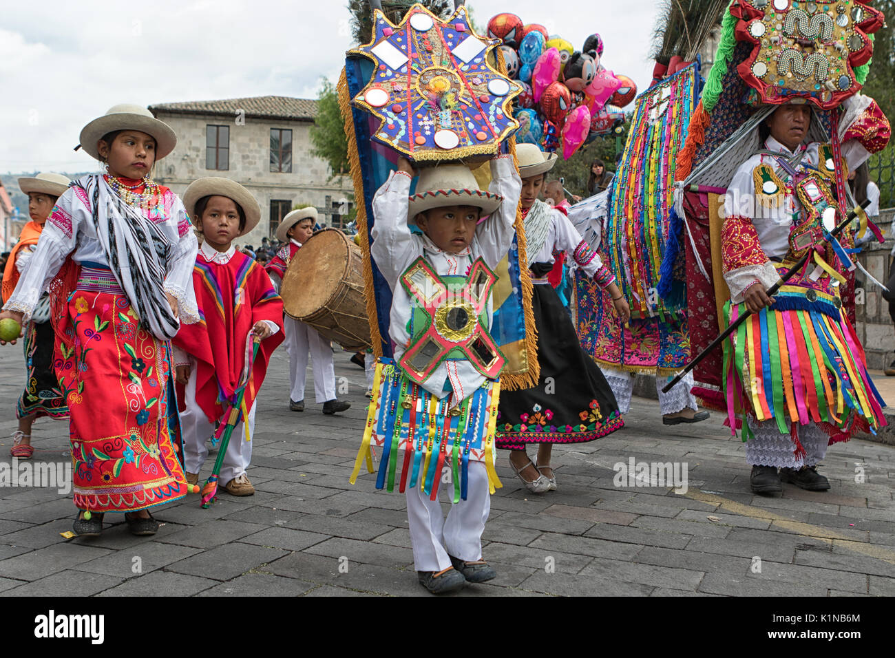 Corpus Christi parade in Pujili Ecuador Stock Photo Alamy