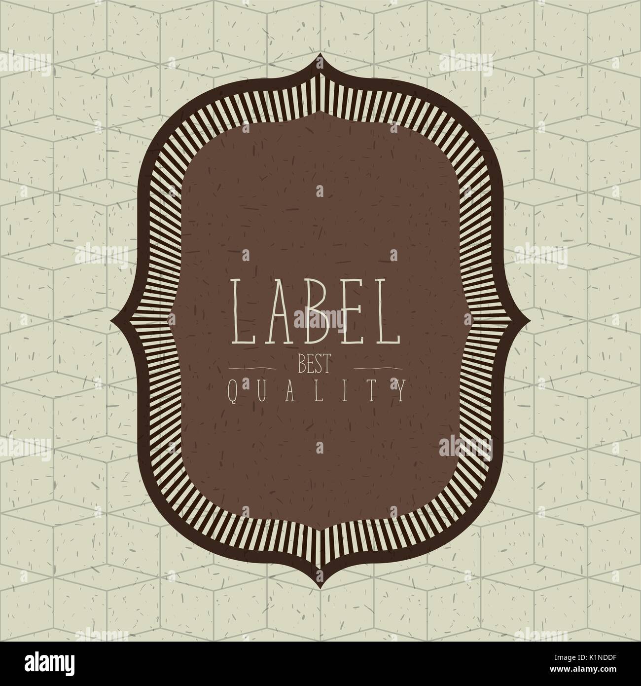 color abstract background with decorative label best quality text Stock ...