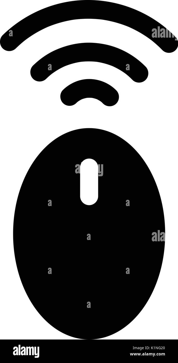 Computer wireless mouse icon isolated on white background Stock Vector ...