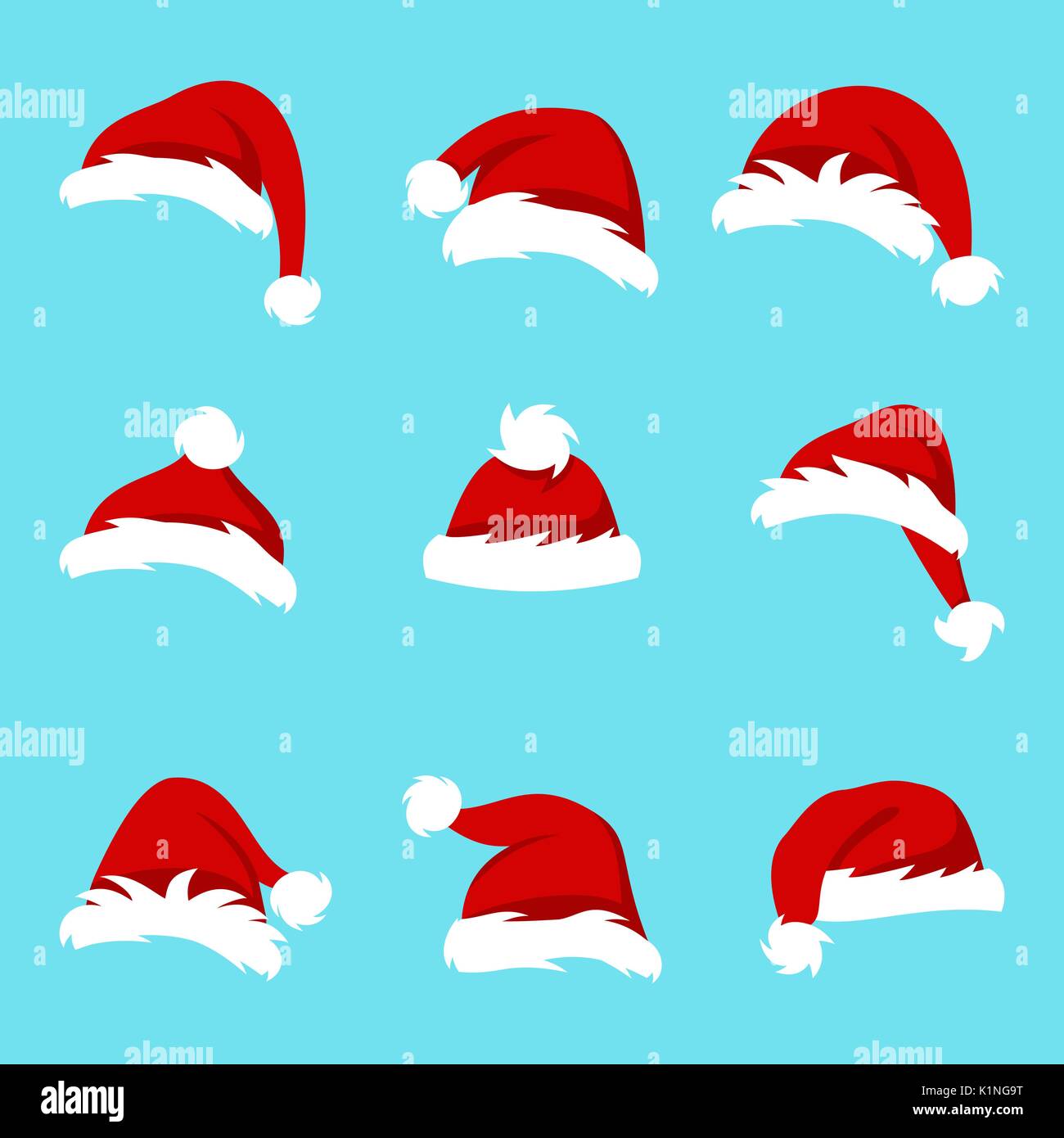 different christmas hats