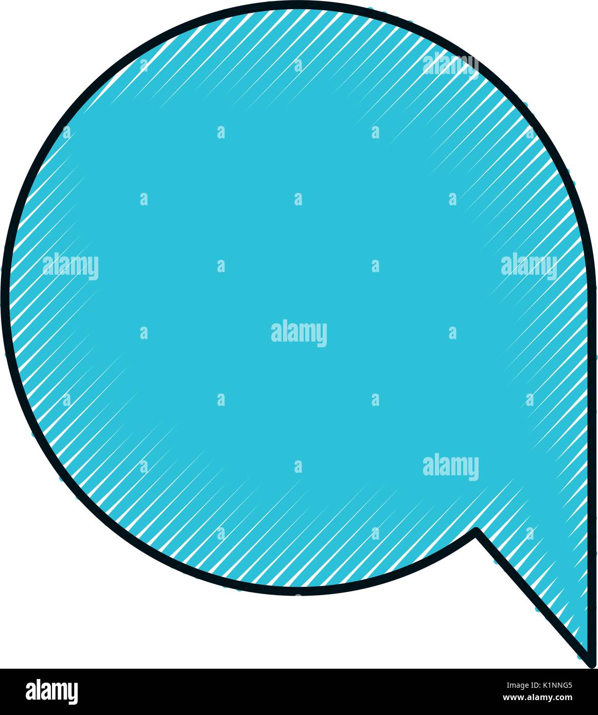 silhouette of colored pencils of speech bubble icon Stock Vector Image ...
