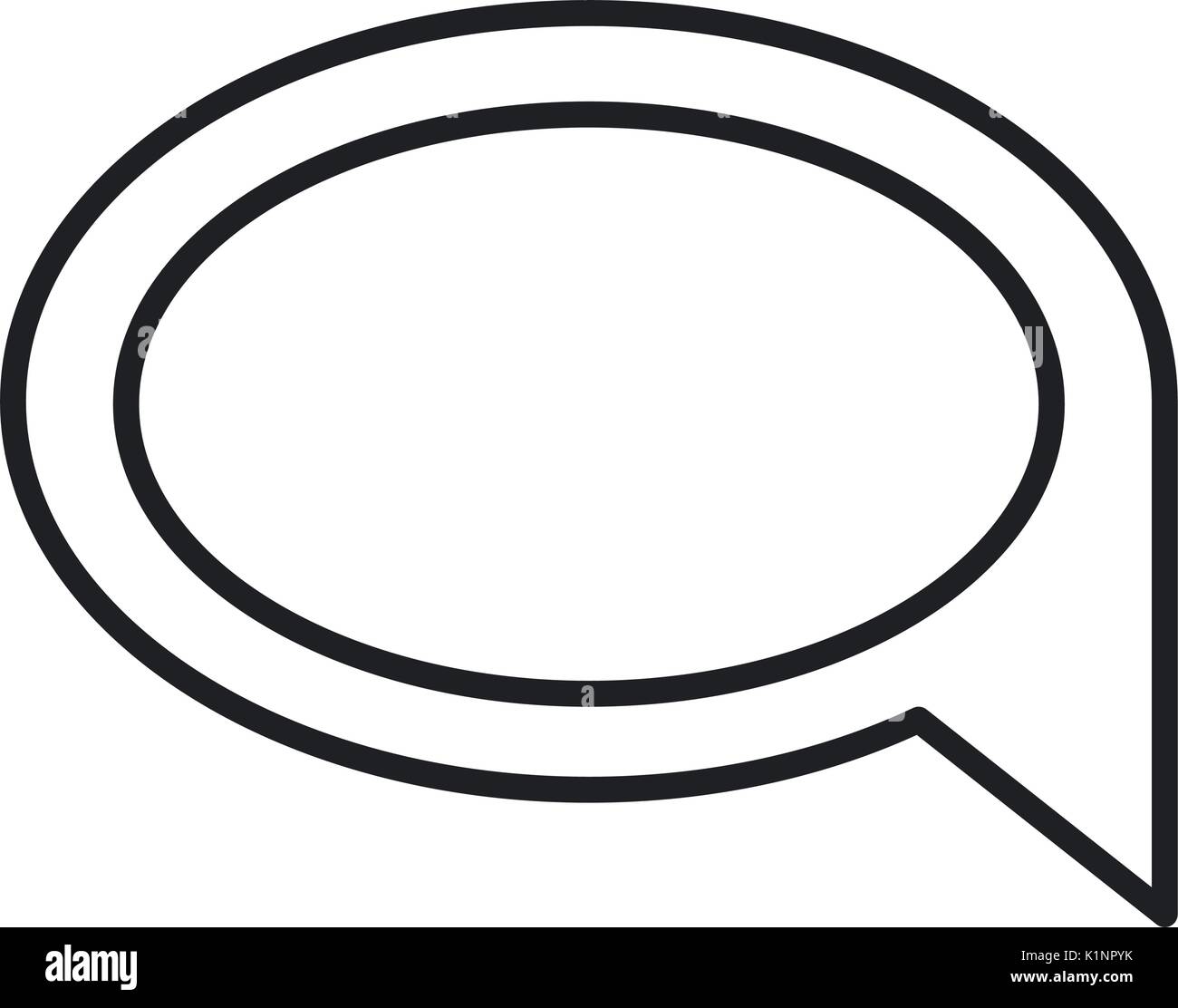 monochrome blurred silhouette of speech bubble Stock Vector Image & Art ...