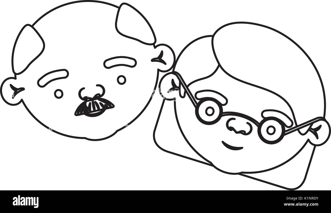 Buy Couple Line Drawing Face Line Art Couple Art Print Online in India   Etsy