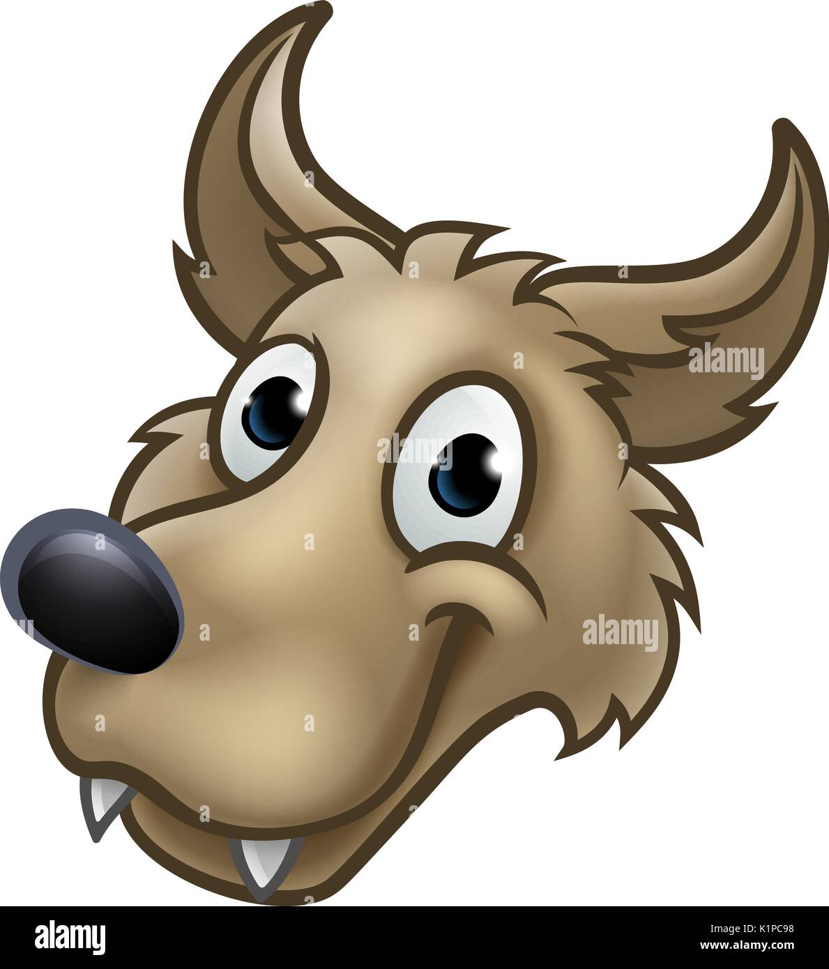 Cartoon Wolf Character Mascot Stock Vector Image & Art - Alamy