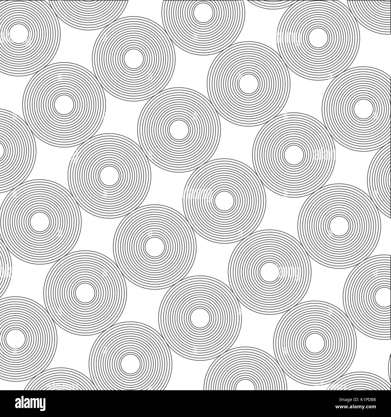 black and white background with circular shapes vector illustration ...