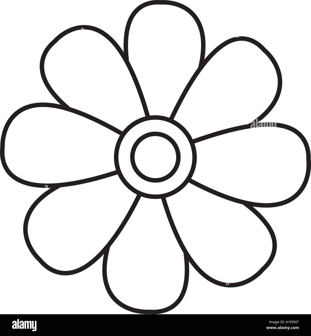 beautiful flower icon over white background vector illustration Stock ...