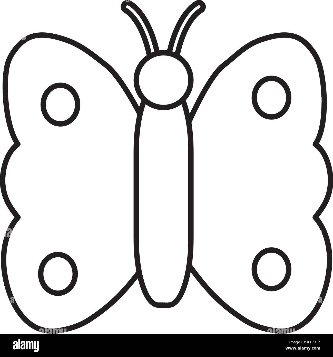 butterfly icon over white background vector illustration Stock Vector ...