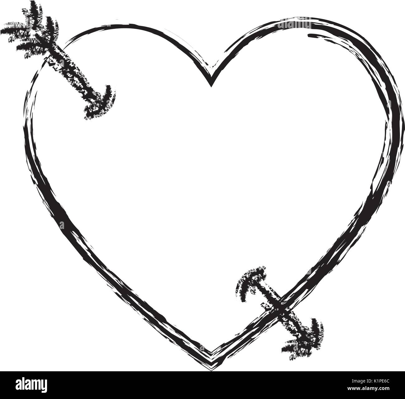 arrowed heart icon over white background vector illustration Stock ...
