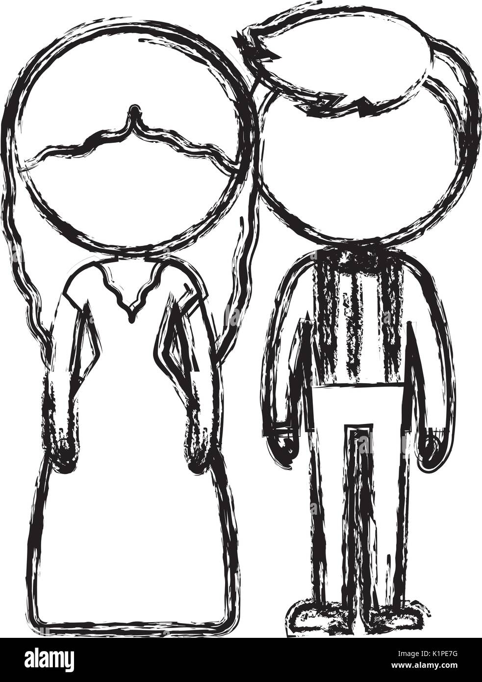 wedding couple icon over white background vector illustration Stock ...