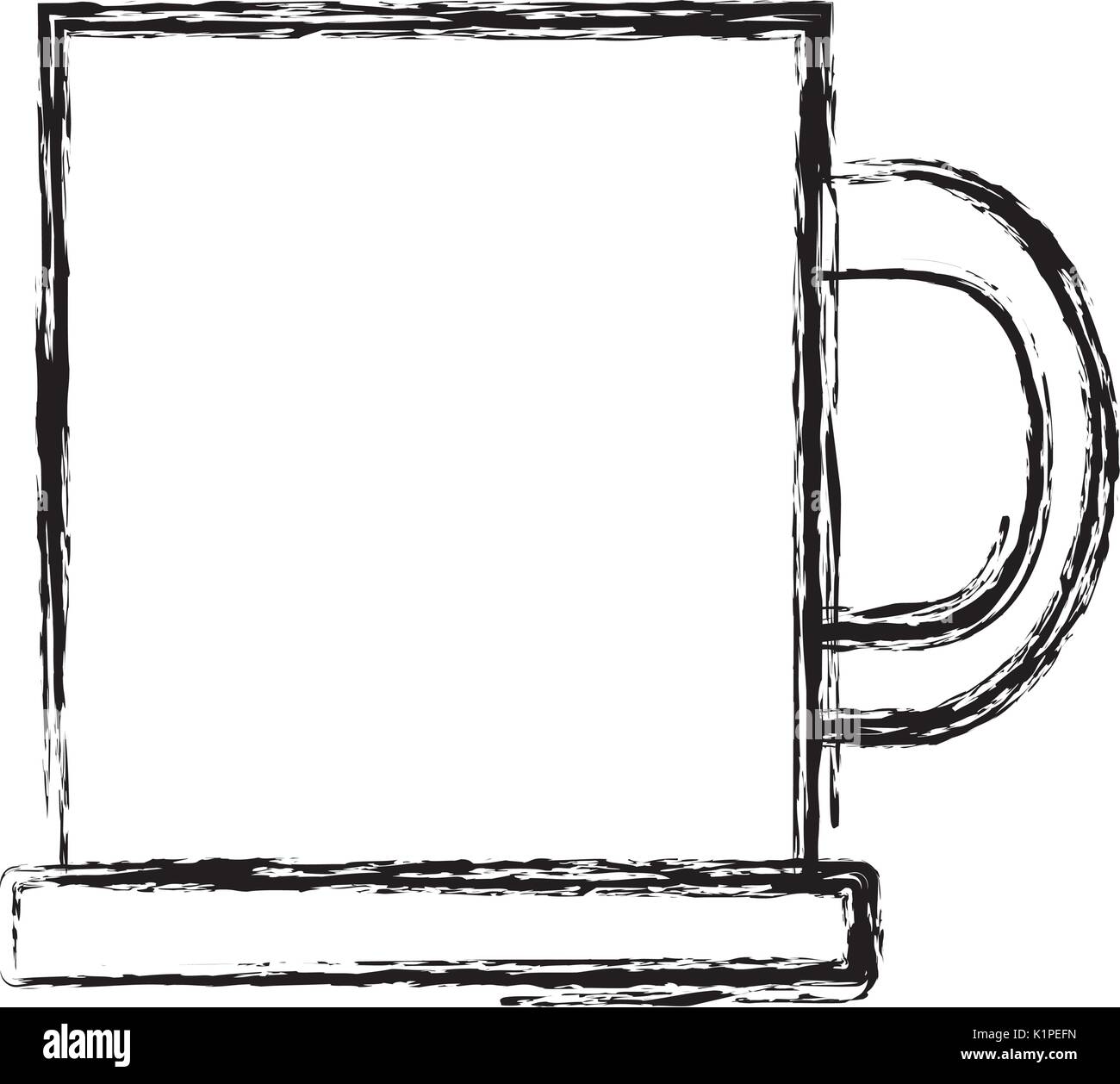 coffee mug icon over white background vector illustration Stock Vector ...
