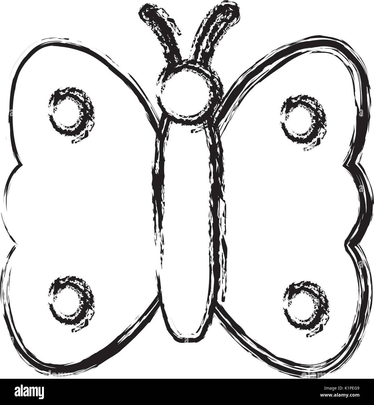 butterfly icon over white background vector illustration Stock Vector ...