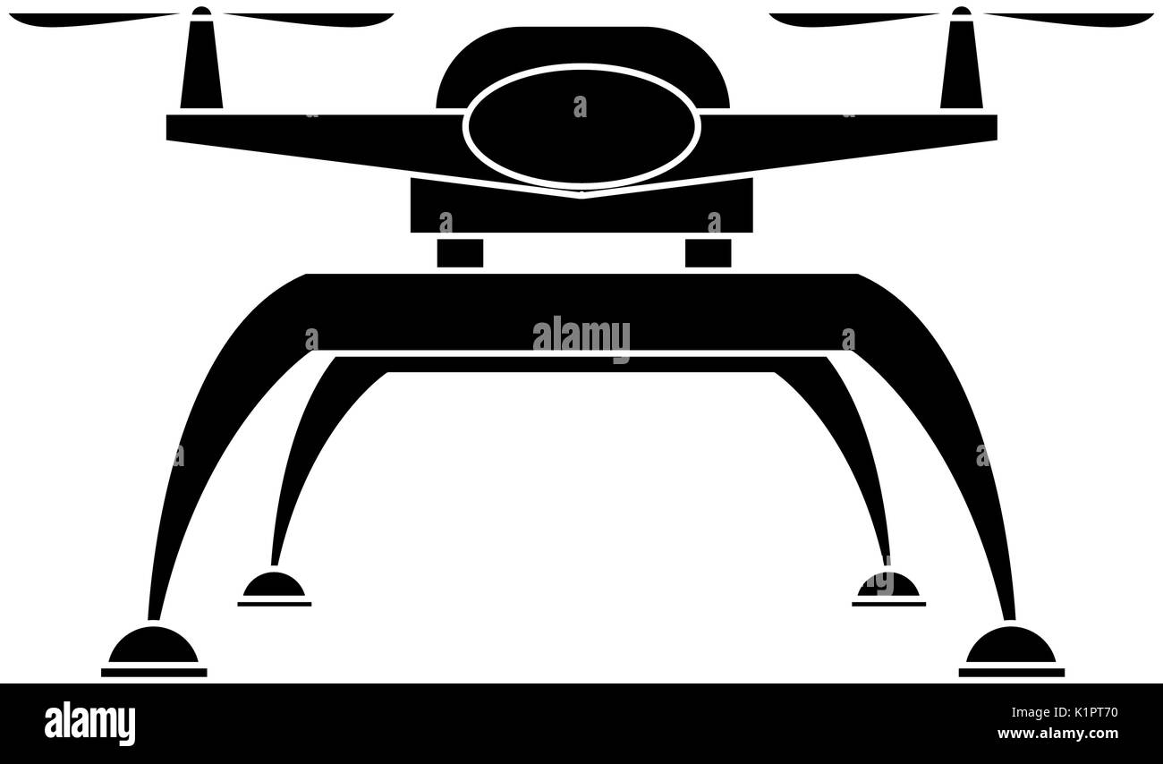 drone technology unmanned aerial vehicle icon vector illustration Stock ...