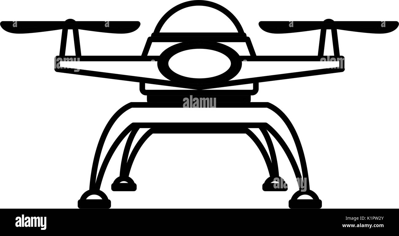 drone technology unmanned aerial vehicle icon vector illustration Stock ...