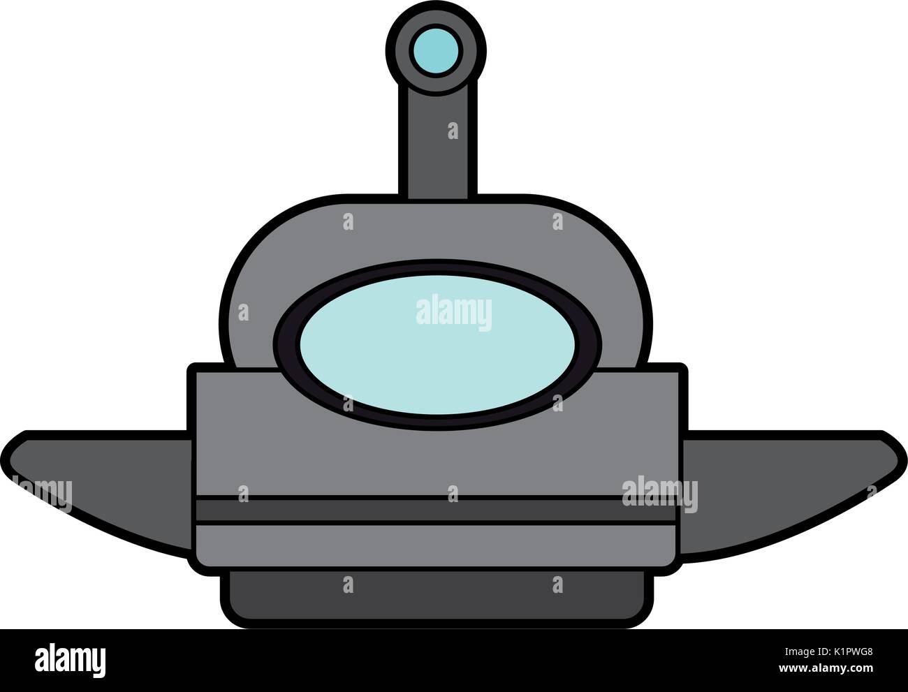 smart robot future technologies theme on white background vector illustration Stock Vector