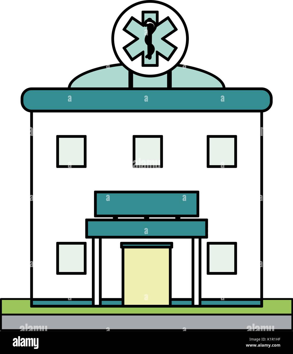 hospital building icon image Stock Vector Image & Art - Alamy