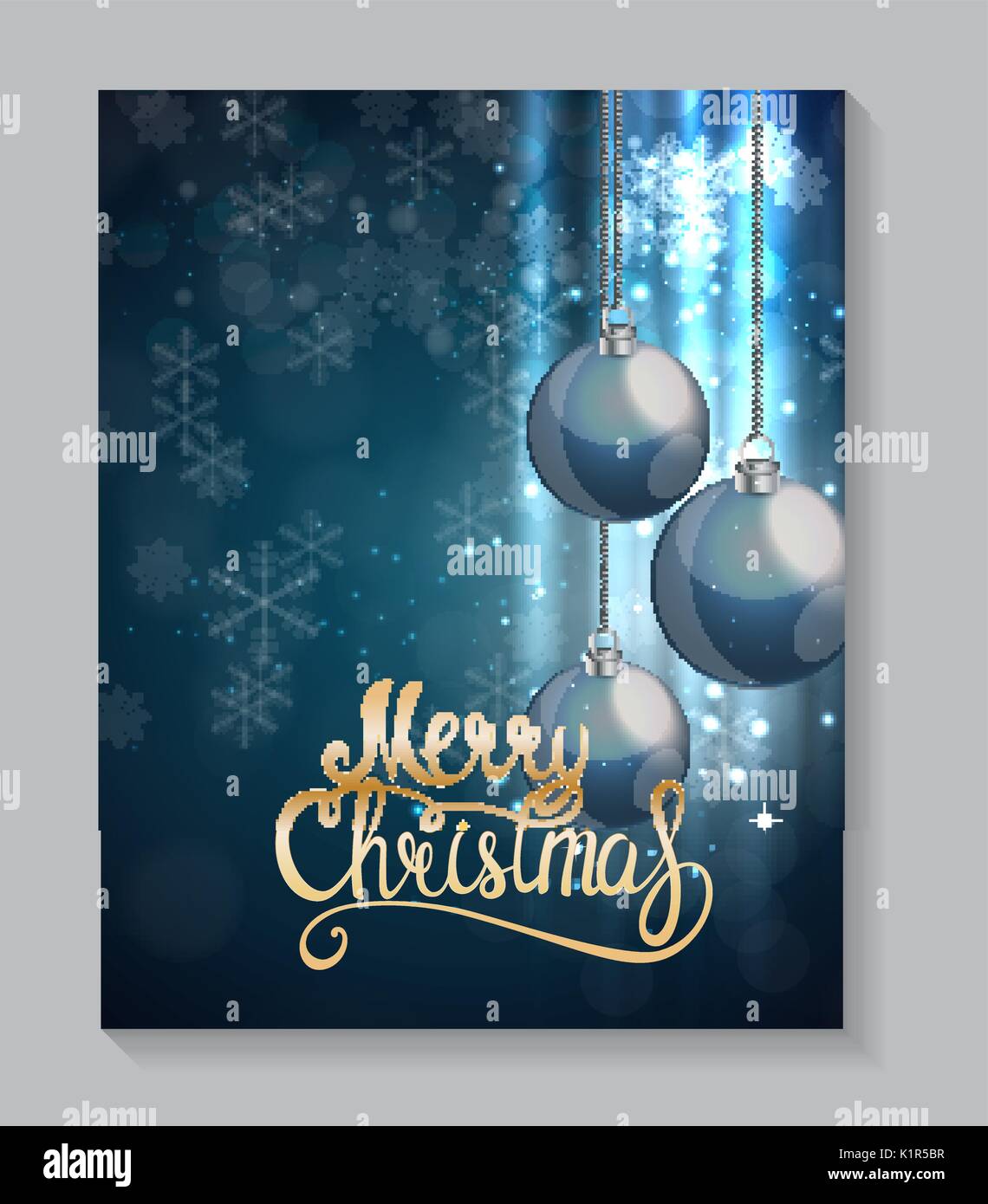 Merry Christmas and New Year Background. Vector Illustration Stock ...
