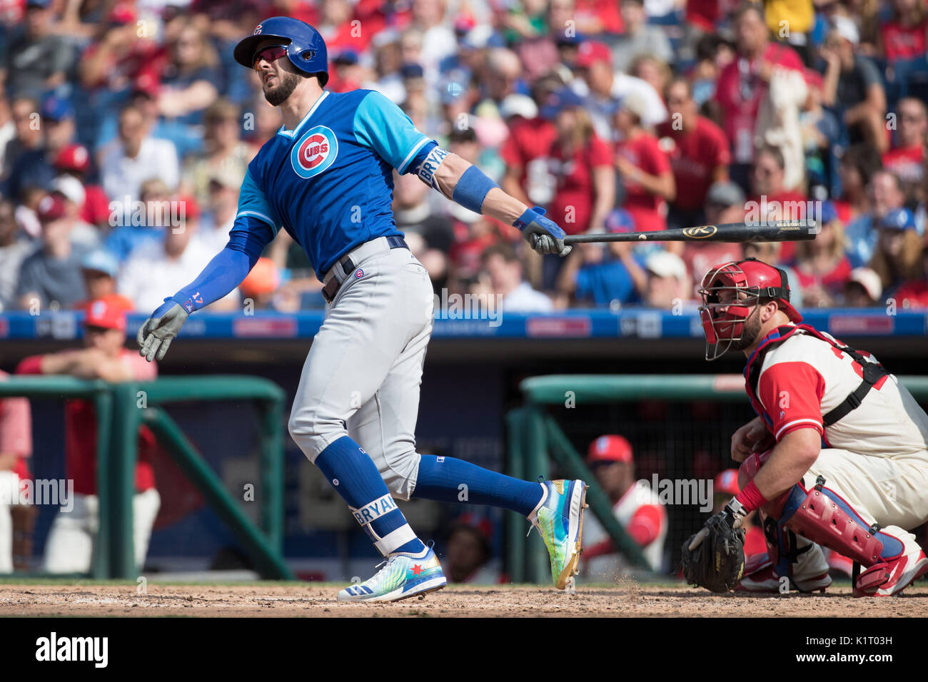 August 27, 2017 Chicago Cubs third baseman Kris Bryant (17) in action