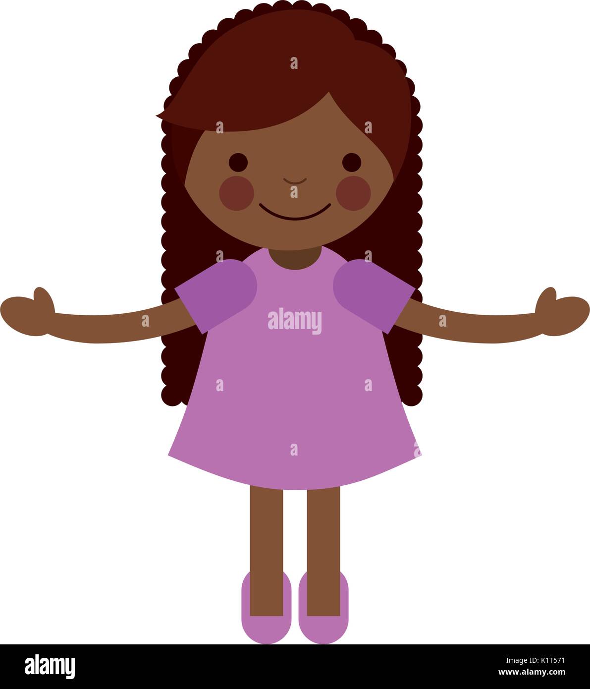 Cute Little Black Girl Character Stock Vector Image Art Alamy cute-little-black-girl-character-stock-vector-image-art-alamy