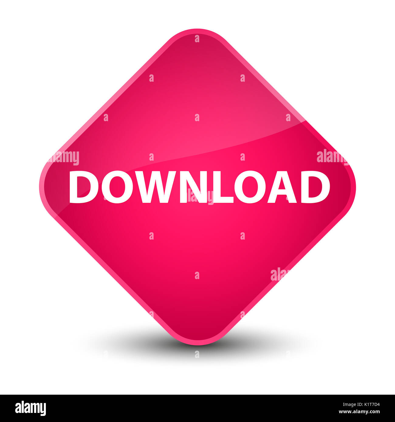 Download isolated on elegant pink diamond button abstract illustration ...