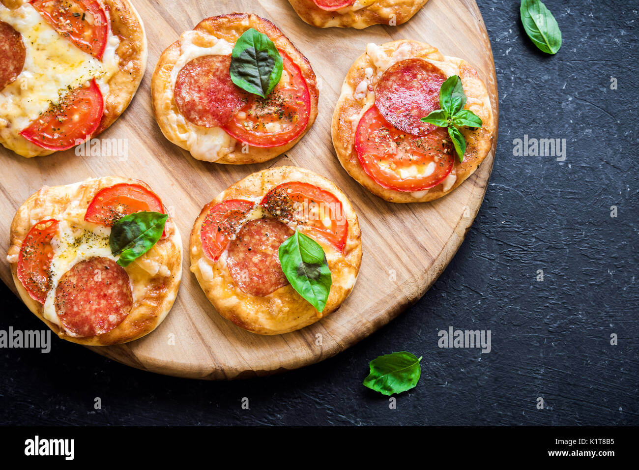 Mini Pizza High Resolution Stock Photography And Images Alamy