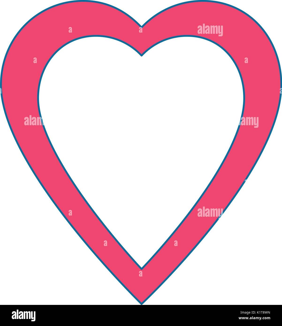 pink heart icon over white background vector illustration Stock Vector ...
