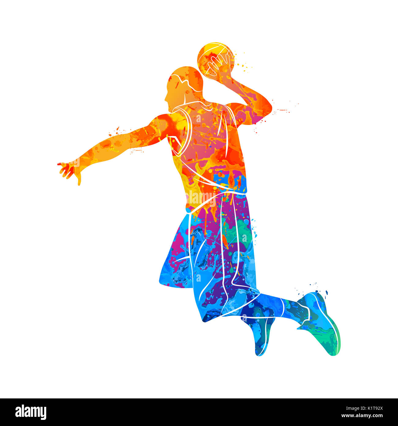 basketball player, ball Stock Photo Alamy