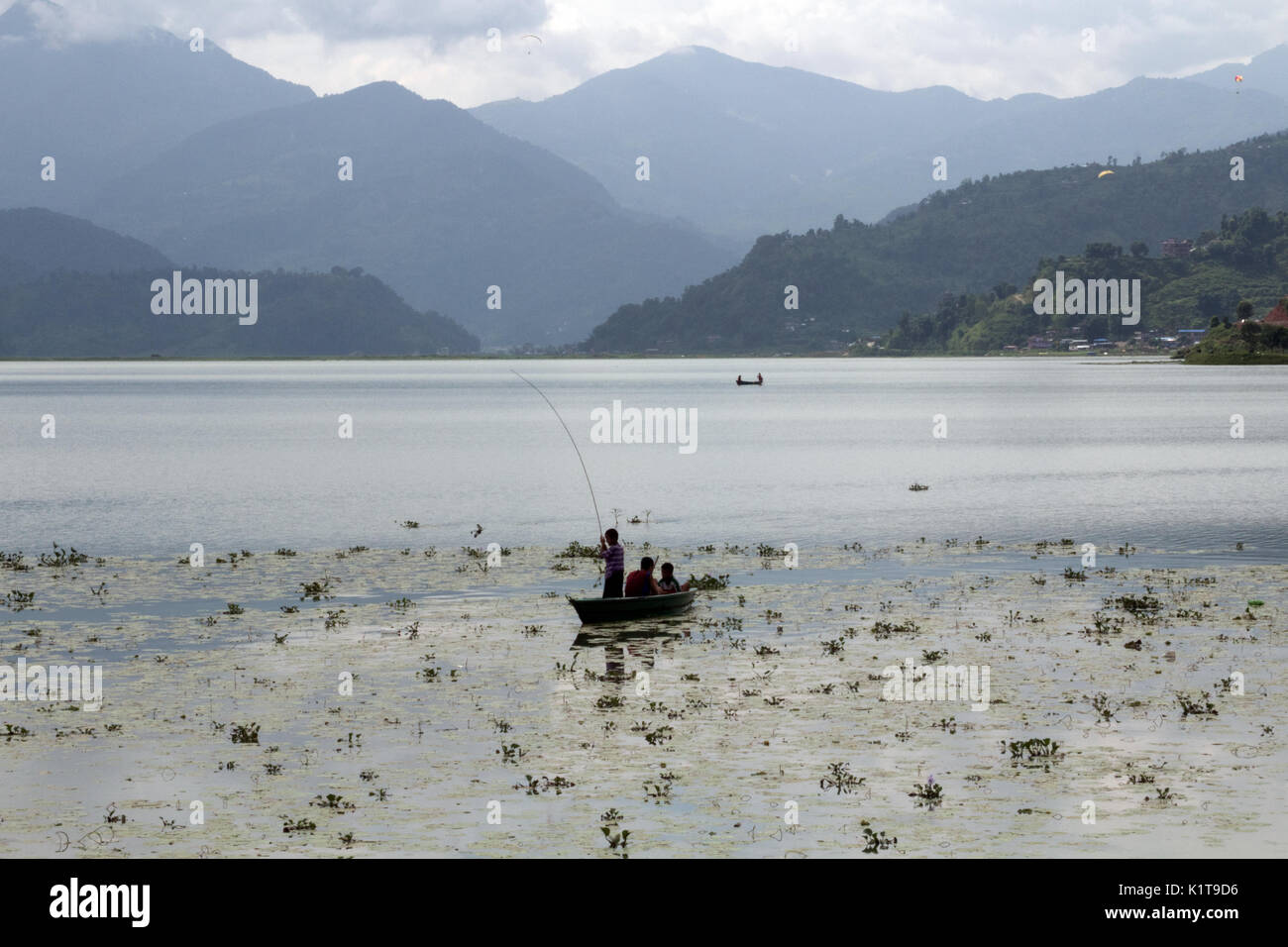 Phewa Lake, Phewa Tal or Fewa Lake in Pokhara, Nepal Stock Photo - Alamy