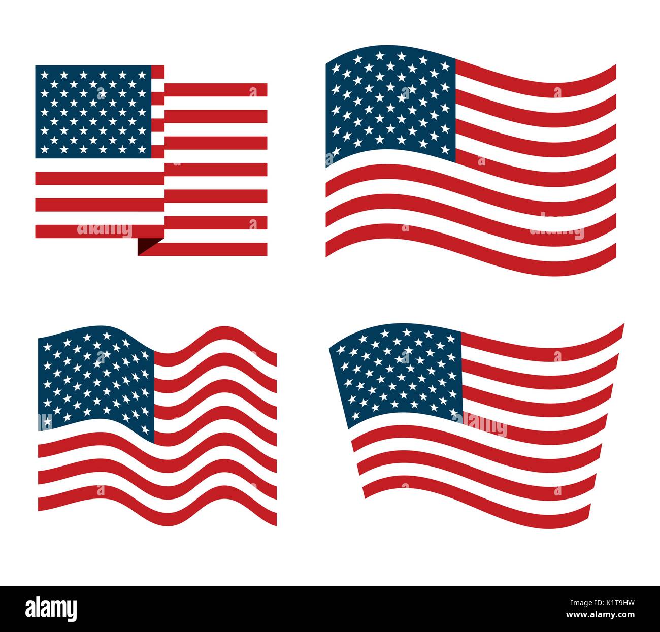 Flag of United States of America theme Vector illustration Stock Vector ...