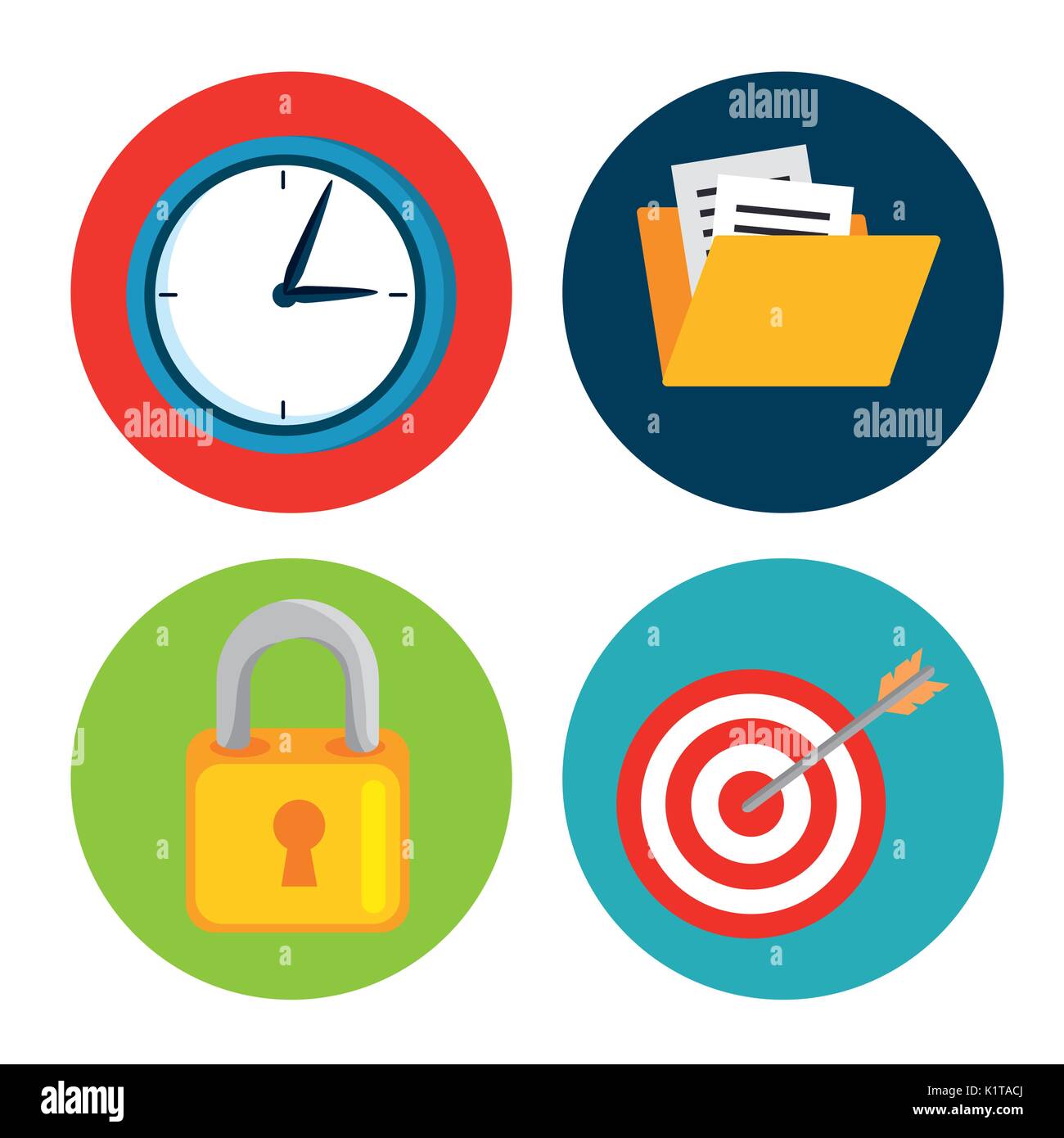 Icon set of cloud computing and services theme vector illustration