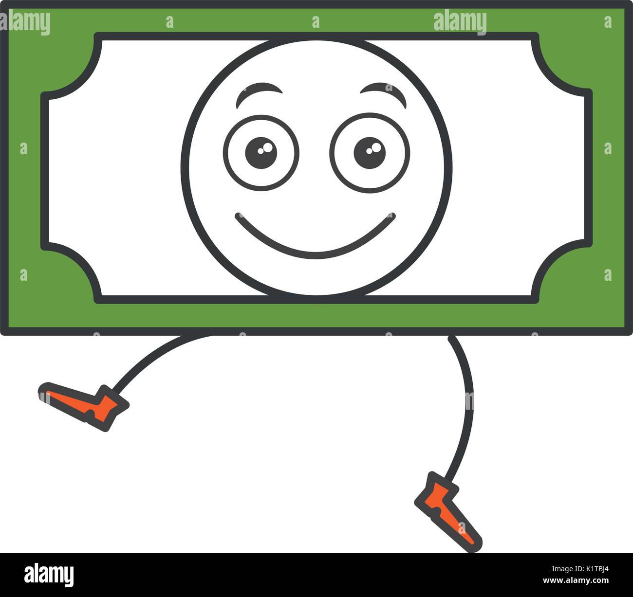 Kawaii money bill icon hi-res stock photography and images - Alamy