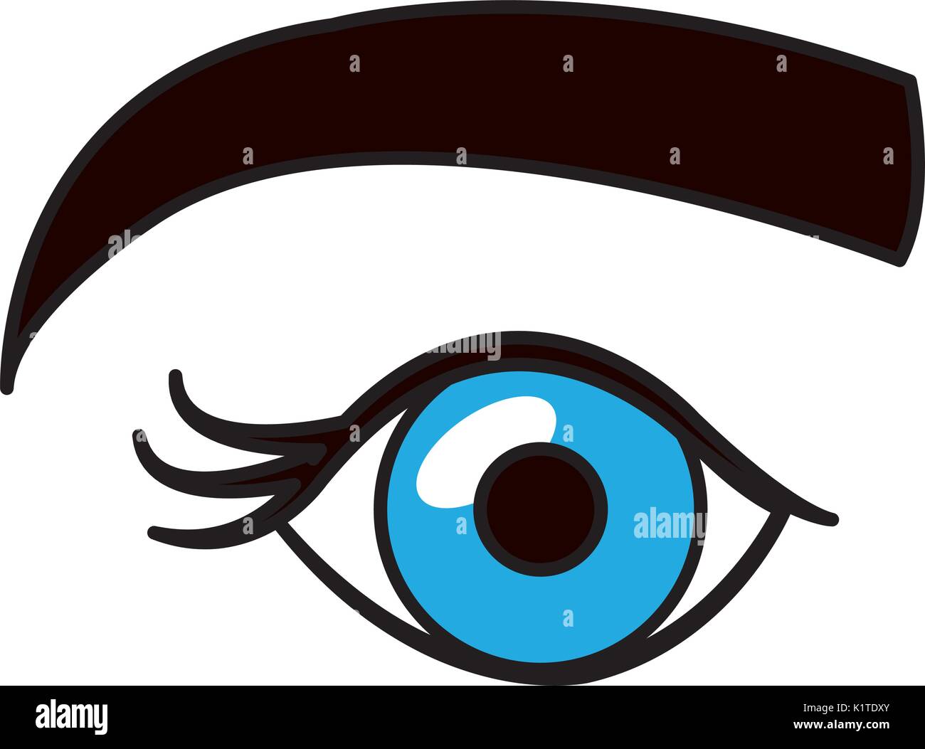 human-eye-with-be-stock-vector-image-art-alamy