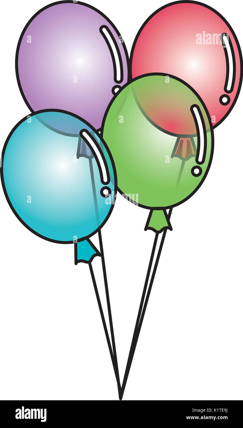 balloons air party icon Stock Vector Image & Art - Alamy