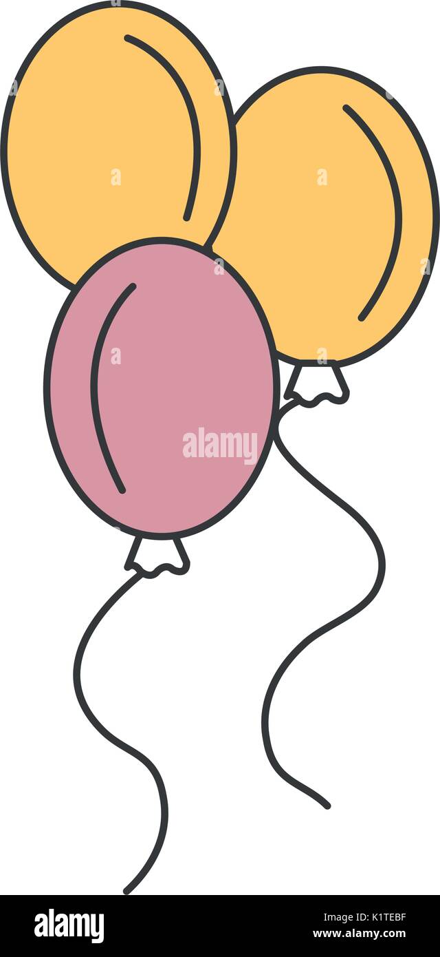 balloons air party icon Stock Vector Image & Art - Alamy