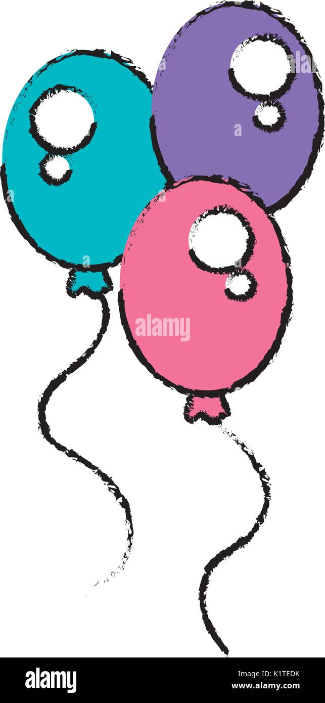 balloons air party icon Stock Vector Image & Art - Alamy